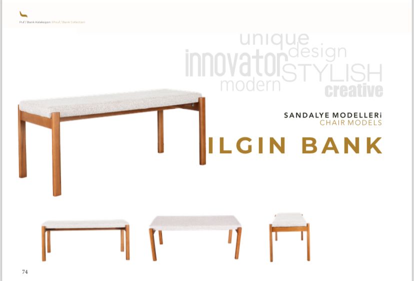 Bench and Pouffe